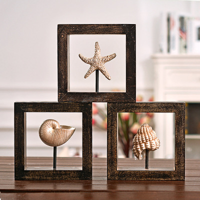 It was Xuan luo home Mediterranean style to restore ancient ways to do old Marine series hang decoration resin craft gift decorations wholesale