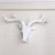 American household resin ornaments deer head wall hanging bar retro wall decoration white deer head decoration wall hanging