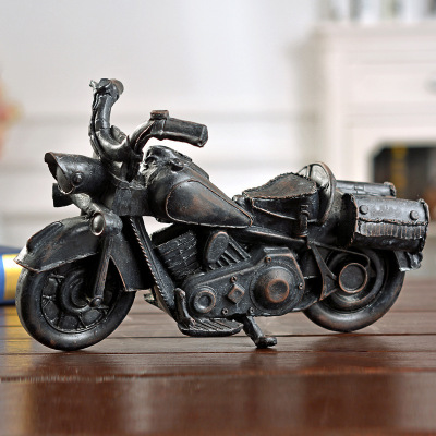 Do old iron model antique motorcycle model iron art home decoration bar decoration wholesale