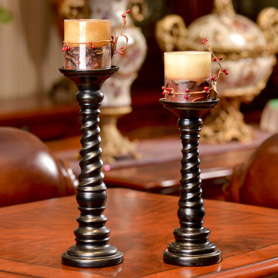 Manufacturers direct European - style romantic candlestick set a retro candlestick handicraft home bridal gift wholesale