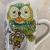 Ceramic Cup Factory Direct Sales New Bone China Milk Cup Coffee Cup Owl Drum Cup Can Be Customized Logo