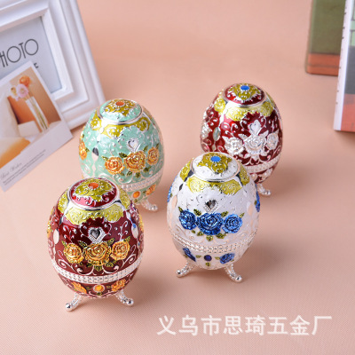 European Creative Fashion Automatic Toothpick Box Convex Carved Advanced Metal Toothpick Holder Factory Direct Sales