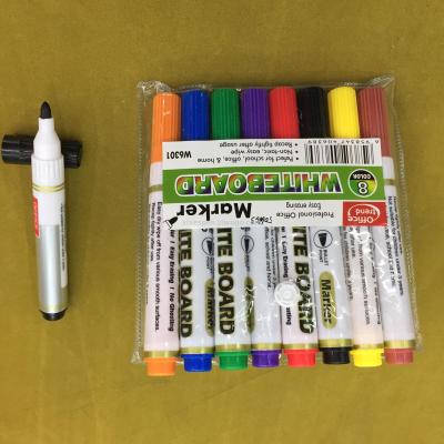 6pcs color whiteboard marker pen, dry eraser marker pen
