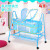 The new greeting letter new baby bed 263 with mosquito net multi-function roller iron children's cradle bed