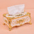 Large High-Grade Gold Zinc Alloy Tissue Box Alloy Paper Box Napkin Paper Box for Home Car