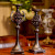 American style resin set two candlestick decoration antique handicrafts soft decoration home decoration window decoration