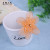 Color powder six-petal three-tier flower 6.5cm simulation hand-made flower accessories decoration props to sample custom