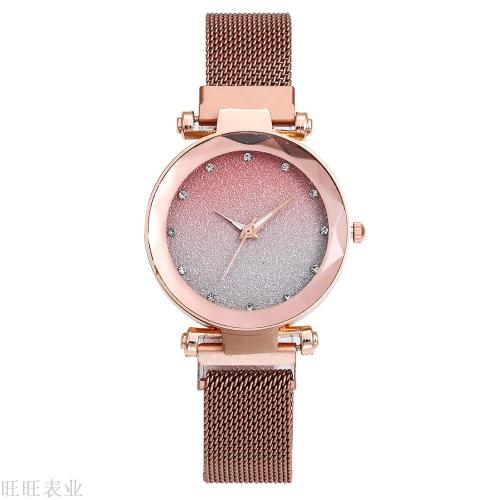 foreign trade hot selling watch wish diamond surface women‘s magnet quartz watch gradient star net red lazy watch spot