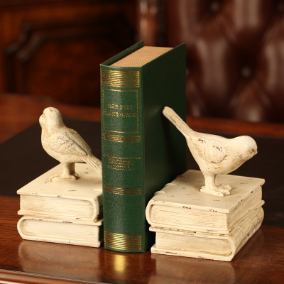 American country resin home decoration retro do old bird book shop decoration craft gift!