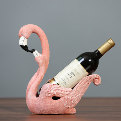 Flamingo wine of ark of sitting room wine wears adornment to put on household interior creative Europe type TV ark, individual character handicraft