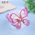 10CM bright pink butterfly manufacturers direct sales simulation fashionable bright butterfly jewelry accessories wholesale