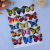 7cm handmade PVC double-layer color Butterfly handmade three-dimensional wall paste decoration manufacturers wholesale shop