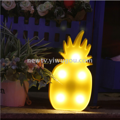 Ed Letter Lamp Pineapple Decorative Lamp Led Pineapple Holiday Wedding Decorative Lamp