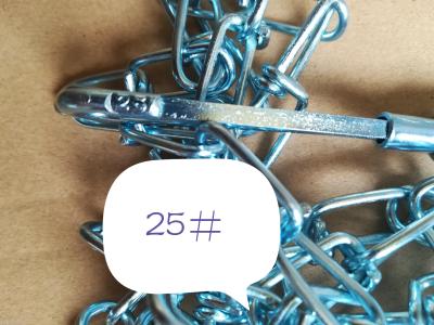 Factory 25# Knotted Chain Bar Pleach Chain Galvanized Chain 5 Feet 6 Feet Pet Chain