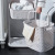 The new movable trolley laundry basket multi-layer creative laundry The bathroom kitchen storage basket