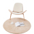 Thickened and plush round carpet computer chair swivel chair hanging basket floor as living room, bedroom study household carpet