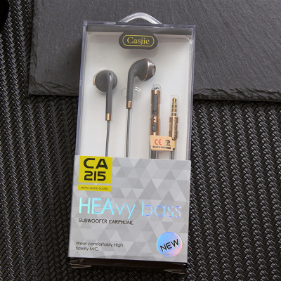 Casshijie [New Arrival] CA-215 Heavy Bass in-Ear Metal Headset High-End Mobile Phone Headset
