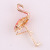 209 new drip oil flamingo brooch enamel drip oil cross - border clothing accessories fashion brooch sold domestically hot style