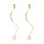 Web celebrity personality long pendant ear clip female Korean personality simple tassel without ear hole earring BE0314