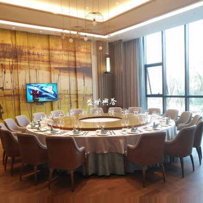 Quzhou international hotel box electric dining tables and chairs hotel simple folding electric dining tables and chairs