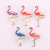 209 new drip oil flamingo brooch enamel drip oil cross - border clothing accessories fashion brooch sold domestically hot style