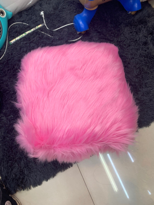 Long hair pillow stool