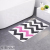 Cross border hot sale flocking wave ultra fiber floor mat bathroom water absorption non-slip mat household floor mat