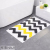 Cross border hot sale flocking wave ultra fiber floor mat bathroom water absorption non-slip mat household floor mat