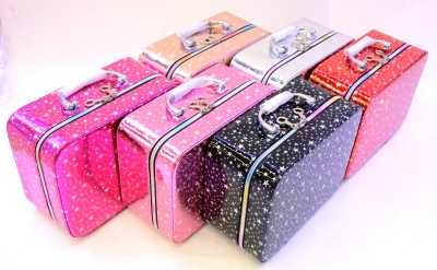 Women's Portable Three-Piece Cosmetic Bag Starry Sky Pattern Large Capacity Zippered Travel Storage Bag Baby Diaper Bag