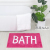 Letter mat water absorption nonslip bathroom mat living room tea table carpet bath