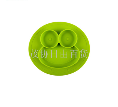 Frog Silicone Placemat Children Non-Slip and Hot Waterproof Dining Table Mat Dish and Bowl Mat Baby Tableware Snack Catcher