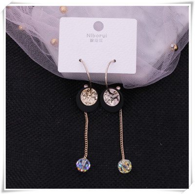 2019 Autumn Korean Style Dongda Popular Earrings Dignified Goddess Lady Style Fashion Design Trendy Simple and Elegant