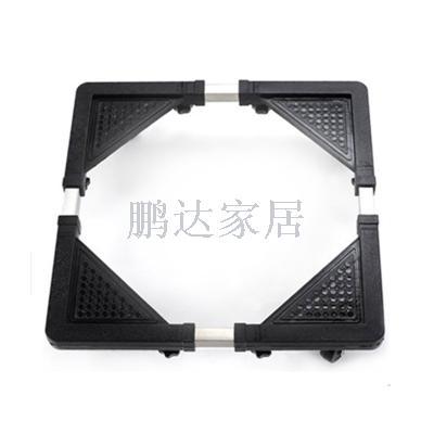 Stainless steel washer tray refrigerator tray base with locking universal wheel adjustable adjustable telescopic tray