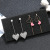 Korean version earring set with long pendant design is suitable for hong kong-style stud earrings