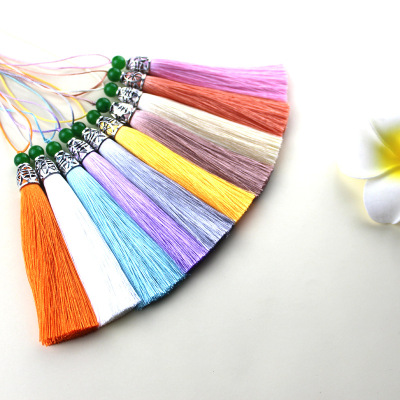 High-end Chinese tassel tassel crane must play hanging piece ice silk tassel handmade DIY accessories