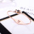 Douyin same web celebrity love memory bracelet I love you plated 18K rose gold titanium steel bracelet in 100 languages