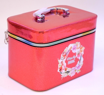 Handbag Female Korean Style Cosmetic Bag Student Pink Girly Sweet Printed Zipper Bag Bag Bag Fashion All-Match Bag