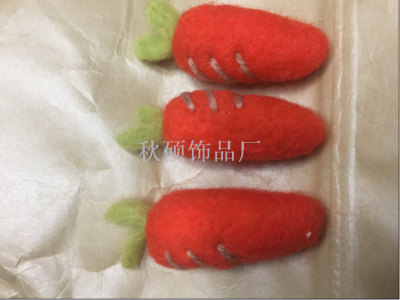 Carrot wool felt poke le jewelry crafts clothing shoes hat scarf socks accessories accessories 263 (85