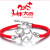 Year of the dog new red rope transfer bracelet set diamond money dog Year bracelet female jewelry wholesale