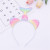 Rainbow mermaid hoop net yarn girl super express shell fish tail hair ornaments children seven color stage dress