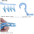 Creative multi-function wind fastener 8 clip socks drying plastic clothes rack small clothing rack