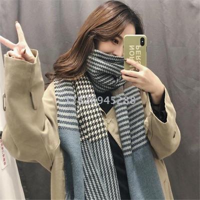 Manufacturers direct winter check cashmere shawls wholesale hot style
