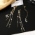 Silver needle super fairy web celebrity crystal tassel earring female long Korean temperament 2019 new fashionable eardrop fairy