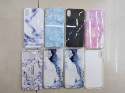 Marble Pattern TPU + PC Phone Case 2-in-1 Phone Case