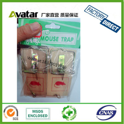 Rat Wooden Snap Trap Quick Kill Wooden  Mouse Trap wtih bag pack