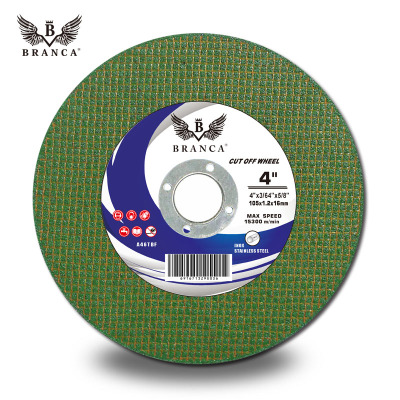 BRANCA 4inch 105x1.2x16mm 2net green stainless steel cutting wheel