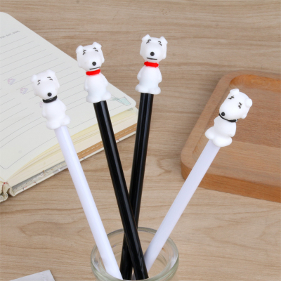 Factory Direct Sales New Cartoon Husky Puppy Gel Pen Student Studying Stationery Wholesale Customizable Logo