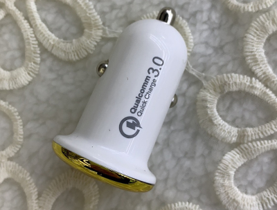 Mobile phone quick charging 12-24v new single U small mushroom car charging intelligent QC3.0 charging head