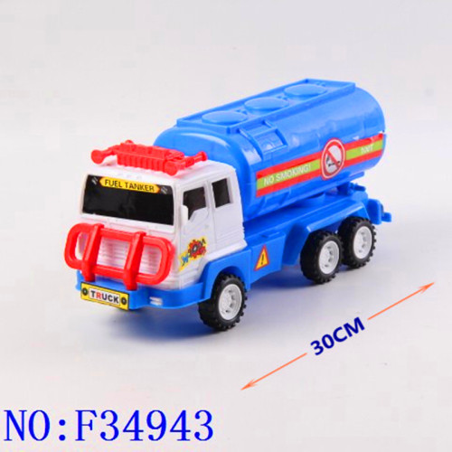 Yiwu Small Commodity Children‘s Plastic Toy Tanker Solid Color Sliding Engineering Vehicle F34943