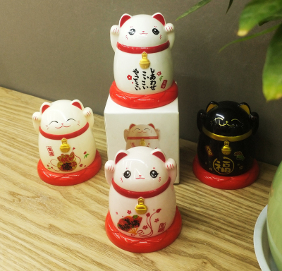 Creative Household Daily Necessities-Lucky Cat Toothpick Tin Meilong Yu Shanke Factory Direct Sales